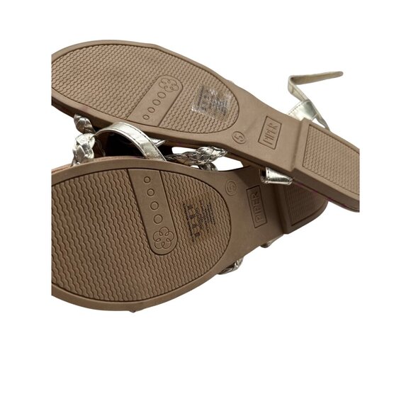 Piper Size 5M Girls Gold Braided Strap Sandals Adjustable Ankle Straps - Picture 15 of 16